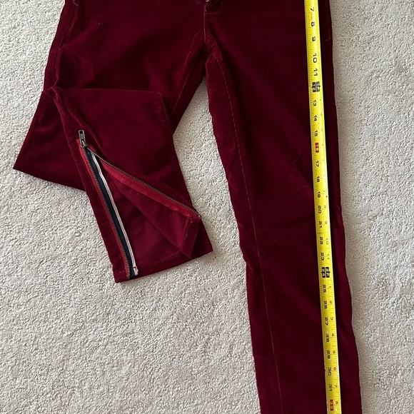 Pilcro and the Letterpress Women's Burgundy Corduroy Pants, Size 28 - Picture 15 of 15